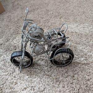 Wire Art Motorcycle Sculpture
